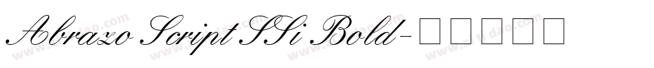 Abrazo Script SSi Bold字体转换